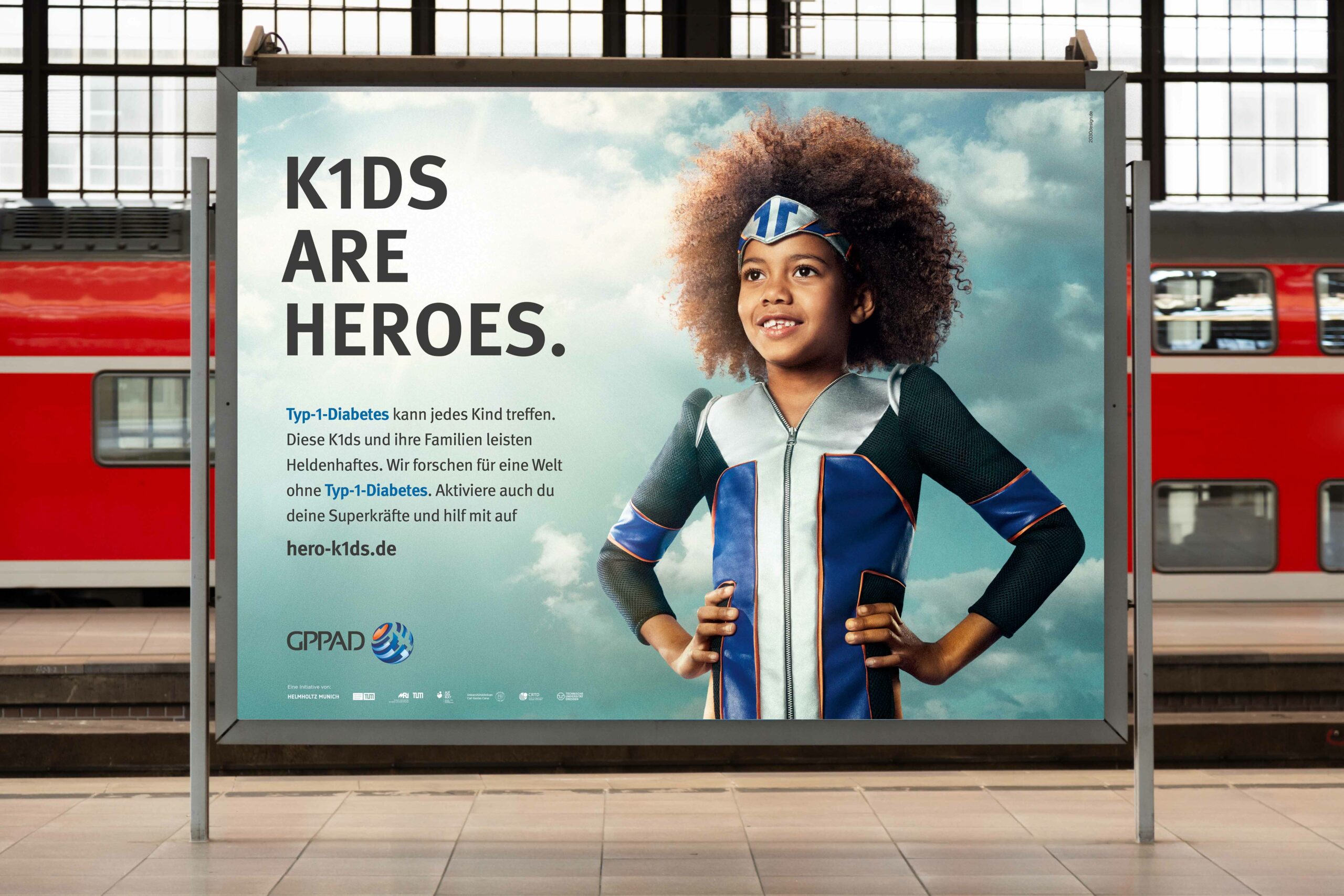 Modern empty blank advertising billboard at a railroad station. Mockup for your advertising project.